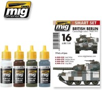Ammo Mig 7150 Набор красок Цвета британского камуфляжа Берлин 1988-1991