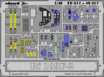 Eduard 49317 Bf 109F-2 HAS