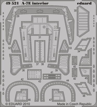 Eduard 49521 A-7E interior S.A.