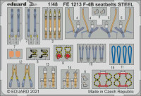Eduard FE1213 F-4B seatbelts STEEL (TAM) 1/48