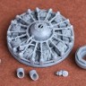 Sbs Model 48086 SBD-1/2/2/3/4 Dauntless Engine & Exhaust set 1/48