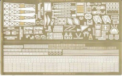 White Ensign Models PE 35088 BLACK SWAN-CLASS SLOOP Parts list only* 1/350
