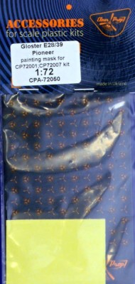 Clear Prop CPA72050 Gloster E28/39 Pioneer Painting Mask 1/72