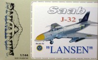 Miniwing MINI055 Saab J-32 'LANSEN' 1/144
