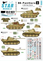 Star Decals 35-C1022 SS-Panthers # 3 - 2 SS-Das Reich, France and Belgium Pz.Kpfw.V Ausf.D Panther and Ausf.A 1/35