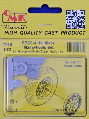 CMK 7369 SB2C-4 Helldiver Mainwheels Set (ACAD/AIRF) 1/72