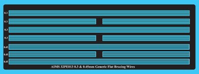 Aims AIMS32PE13 0.3 and 0.45mm Generic Bracing wires in Stainless steel (perfect for splicing into generic turn buckles) 1/32
