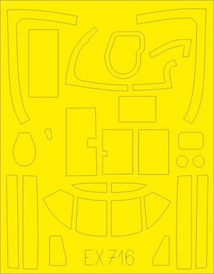 Eduard EX716 Mask 1/48 B-26C Invader (ICM)