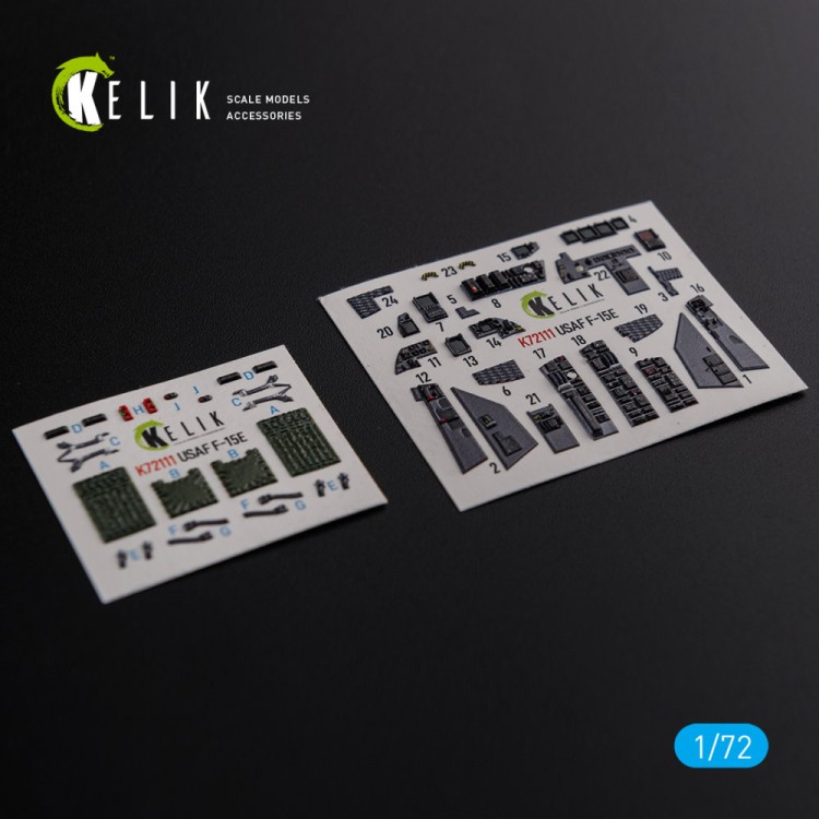 Reskit K72111 F-15E Interior 3D (ACAD) 1/72