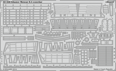 Eduard 32358 Gloster Meteor F.4 exterior 1/32