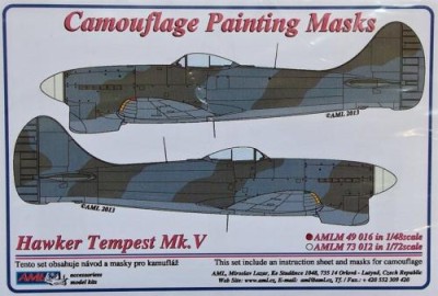 AML AMLM49016 Маска камуфляж Hawker Tempest Mk.V (WWII) 1/48