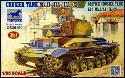 Bronco CB35150 British Cruiser Tank Mk.II/IIA/IIA CS (3 in 1) 1/35