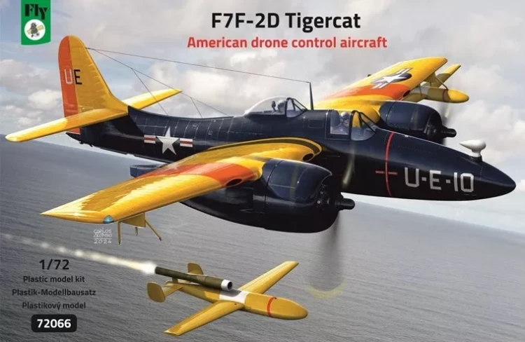 FLY 72066 F7F-2D Tigercat American drone control plane 1/72