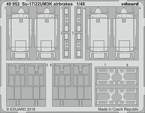 Eduard 48952 Su-17/22UM3K airbrakes 1/48