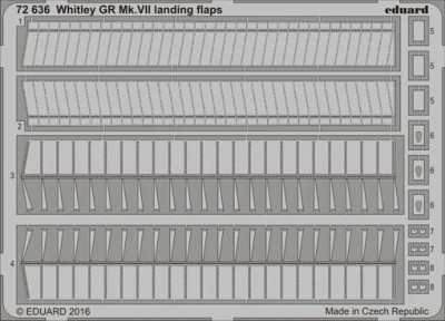 Eduard 72636 Whitley GR Mk.VII landing flaps 1/72