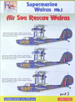HM Decals HMD-72088 1/72 Decals Superm. Walrus Mk.I Air Sea Rescue