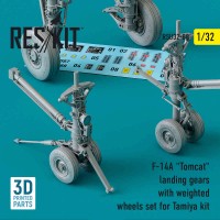 Reskit U32088 F-14A 'Tomcat' landing gears (TAM) (3D-Print) 1/32