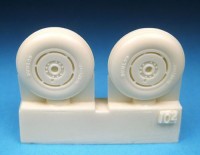 Barracuda Studios BCR32104 Supermarine Spitfire 3 Slot Wheels - Circumferential (for all kits) 1/32