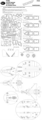 New Ware NWA-M0398 1/48 Mask Su-33 EXPERT (KINETIC K48062)