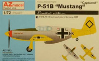 AZ Model 75013 P-51B 'Mustang' CAPTURED (3x camo) 1/72