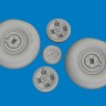 Eduard 624006 BRASSIN Spitfire Mk.VIII wheels 4spoke (AIRF) 1/24