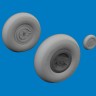 Eduard 624006 BRASSIN Spitfire Mk.VIII wheels 4spoke (AIRF) 1/24