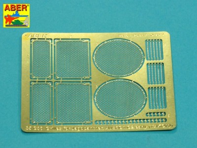 Aber 35G36 Grilles for Jagdpanther Ausf.G1/Ausf.G2 early (designed to be used with Takom kits) 1/35