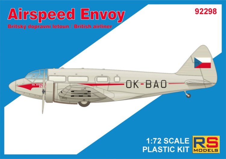 Rs Model 92298 Airspeed Envoy Castor engine (4x camo) 1/72
