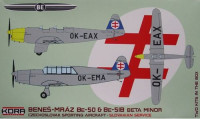 Kora Model 72218 Be-50&Be-51B Beta Minor (Slovakia) 2-in-1 1/72