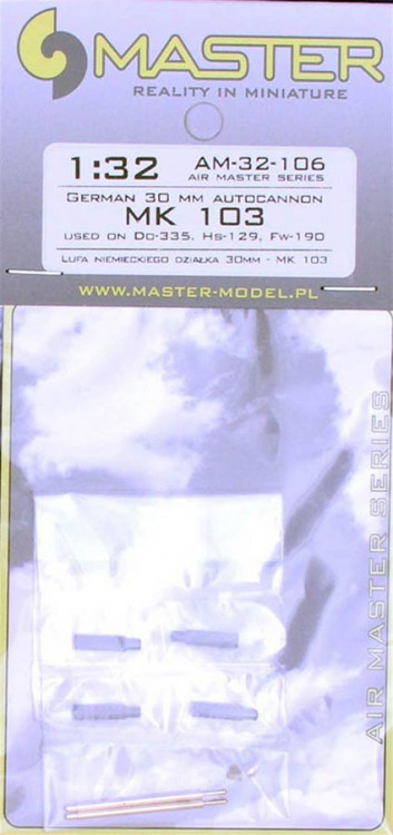 Master AM-32-106 1/32 German 30mm autocannon MK 103