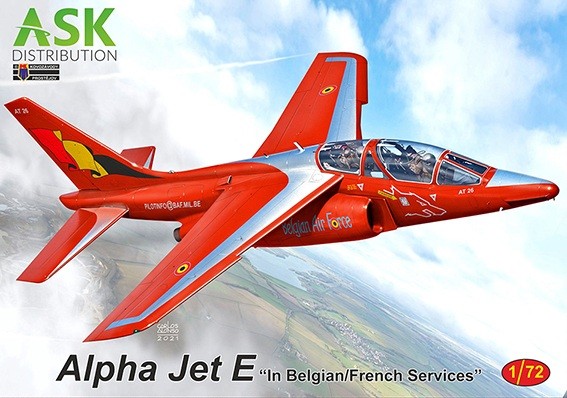Art Scale 200-KPM0289 Alpha Jet E with decals for Belgium and France 1/72