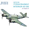 Quinta Studio QD72199 Bristol Beaufighter Mk.21 (Hasegawa/MPM) 3D Декаль интерьера кабины 1/72