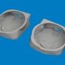 Eduard 6481068 BRASSIN P-40 wheel bays w/ canvas PRINT (EDU) 1/48