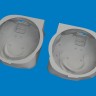 Eduard 6481068 BRASSIN P-40 wheel bays w/ canvas PRINT (EDU) 1/48