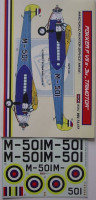 Kora Model DEC72177 Fokker F VII B-3M TRIMOTOR декали декали 1/72