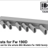 IBG Models U7201 Exhausts for Fw 190D - 3D Printed Upgrade set 1/72