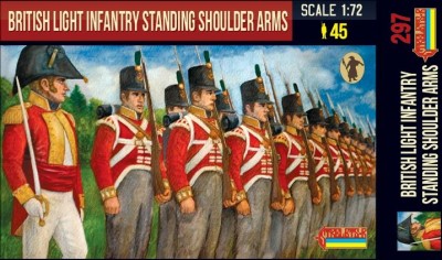 Strelets STR29772 British Light Infantry Standing Shoulder Arms Napoleonic 1/72