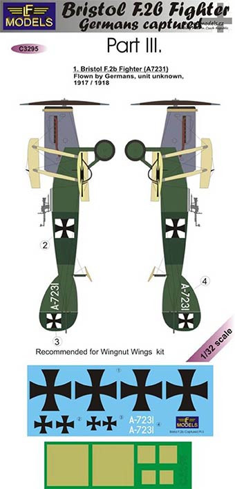 Lf Model C3295 Decals Bristol F.2b Fighter Captured - Part 3 1/32