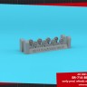 Armory ARAW14326 Lockheed SR-71A Blackbird early type wheels with weighted tires 1/144