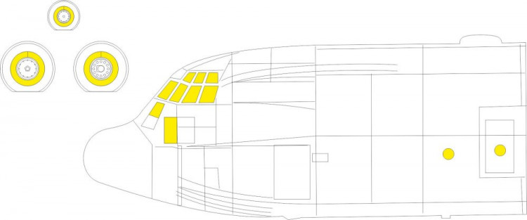 Eduard CX617 Mask C-130J-30 (ZVE) 1/72