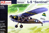 Az Model 75090 Stinson L-5 'Sentinel' (3x camo) 1/72