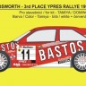 Reji Model JM289 Transkit Escort RS Cosworth Bastos team 1996 1/24