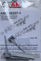 Advanced Modeling AMC 48207-1 R-60 Short range missile w/ P-62-I launcher 1/48