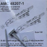 Advanced Modeling AMC 48207-1 R-60 Short range missile w/ P-62-I launcher 1/48