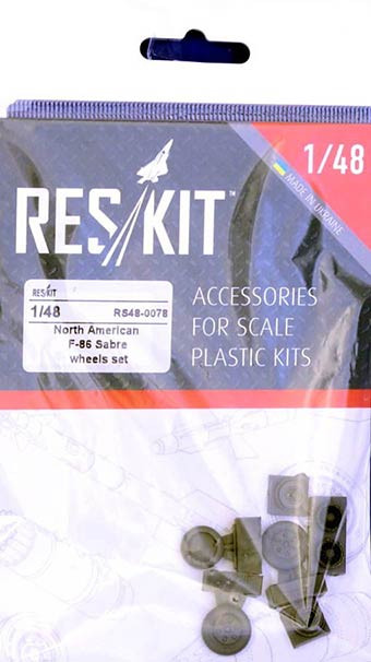 Reskit RS48-0078 N.A. F-86 Sabre wheels set (AFV,ACAD,HAS) 1/48