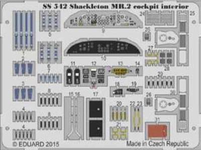 Eduard SS542 Shackleton MR.2 cockpit interior 1/72