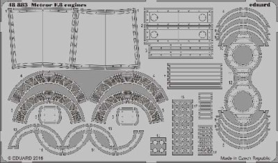 Eduard 48883 Meteor F.8 engines 1/48