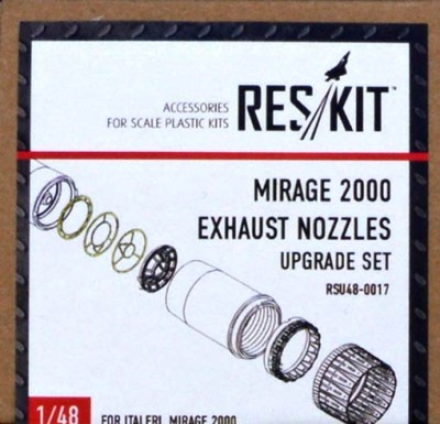 Reskit RSU48-0017 Mirage 2000 exhaust nozzles (ITA) 1/48