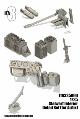 Inside the Armour ITA335090 Alvis FV622 STALWART INTERIOR detail set 1/35