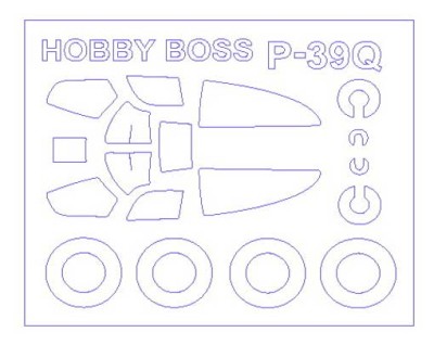 KV Models 72564 P-39N/Q AIRCOBRA (HOBBYBOSS #80234,#80240) + маски на диски и колеса HOBBY BOSS 1/72
